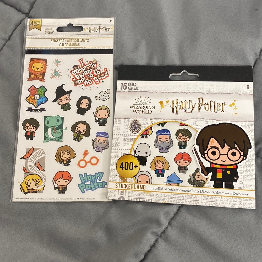 NWT Harry Potter 2 pk stickers bundle